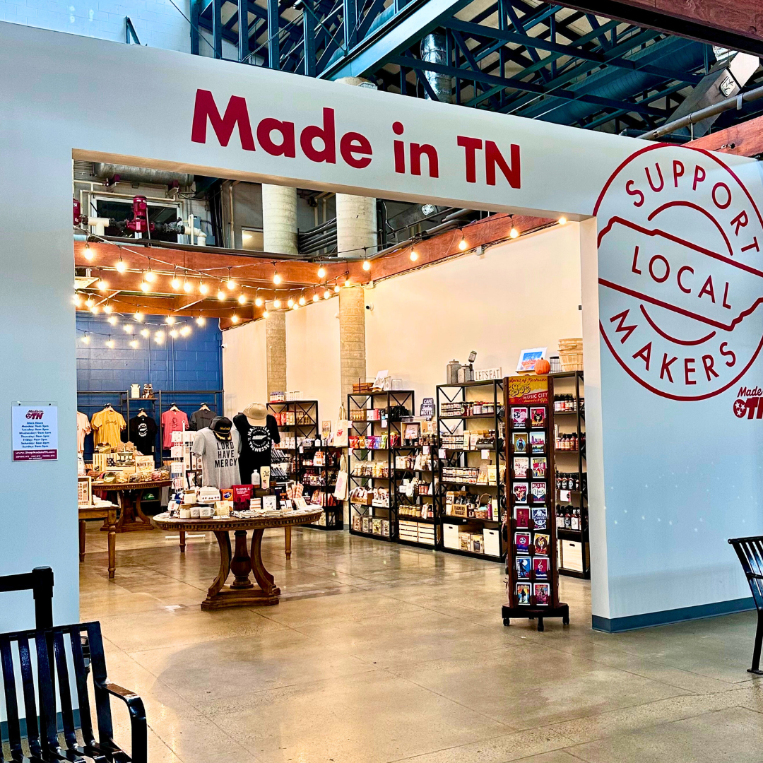 Made in TN retail store and gift shop inside the Nashville Farmer's Market