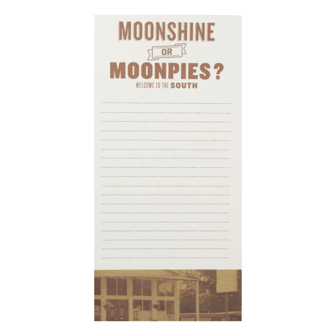 Moonshine or Moonpies Notepad