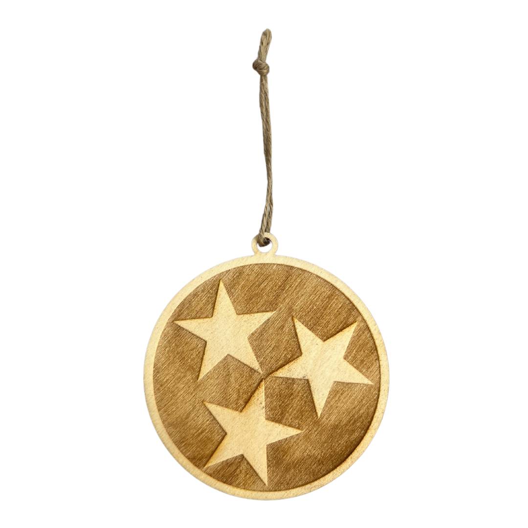 Tennessee Tristar Wood Ornament