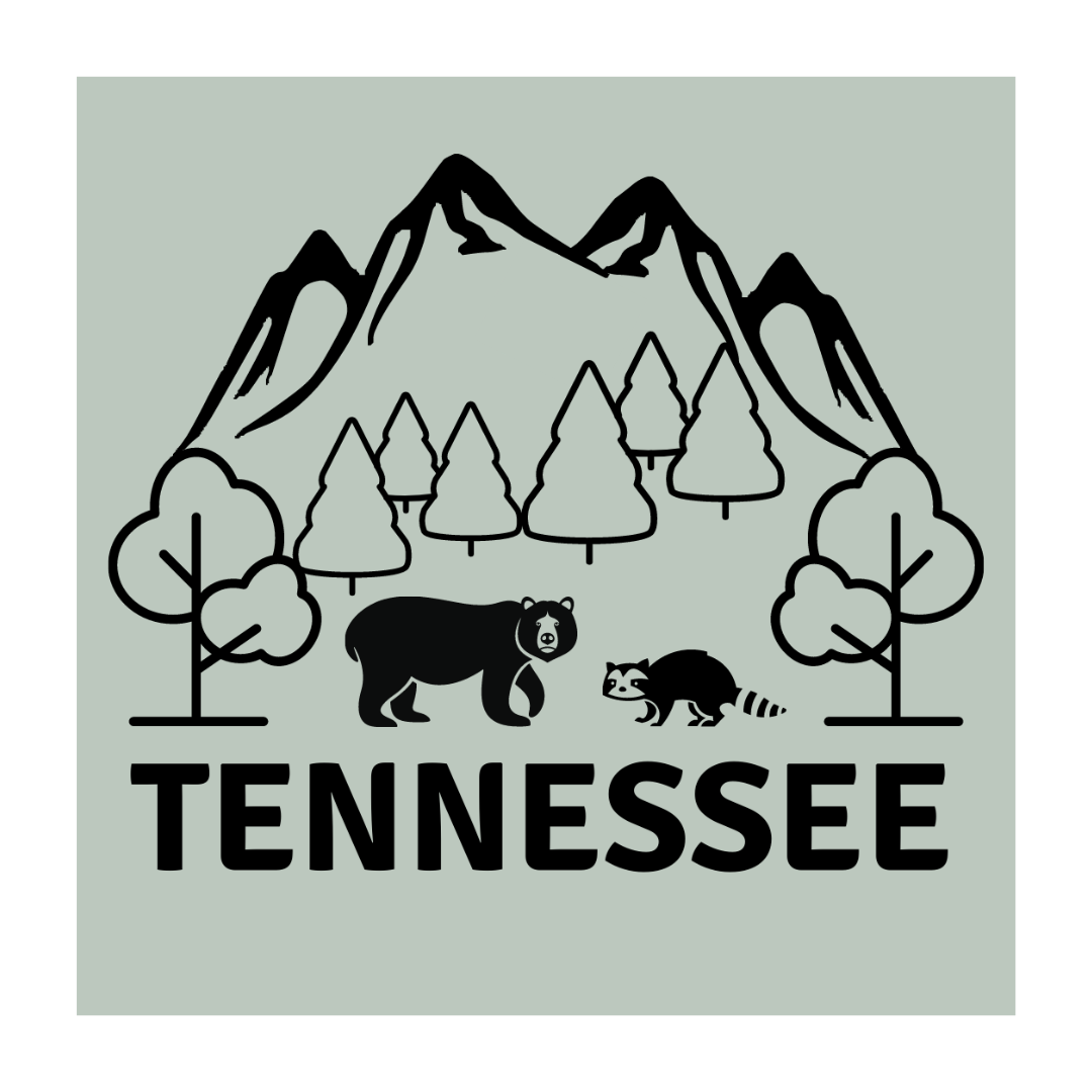 Tennessee Mountain Green Sticker