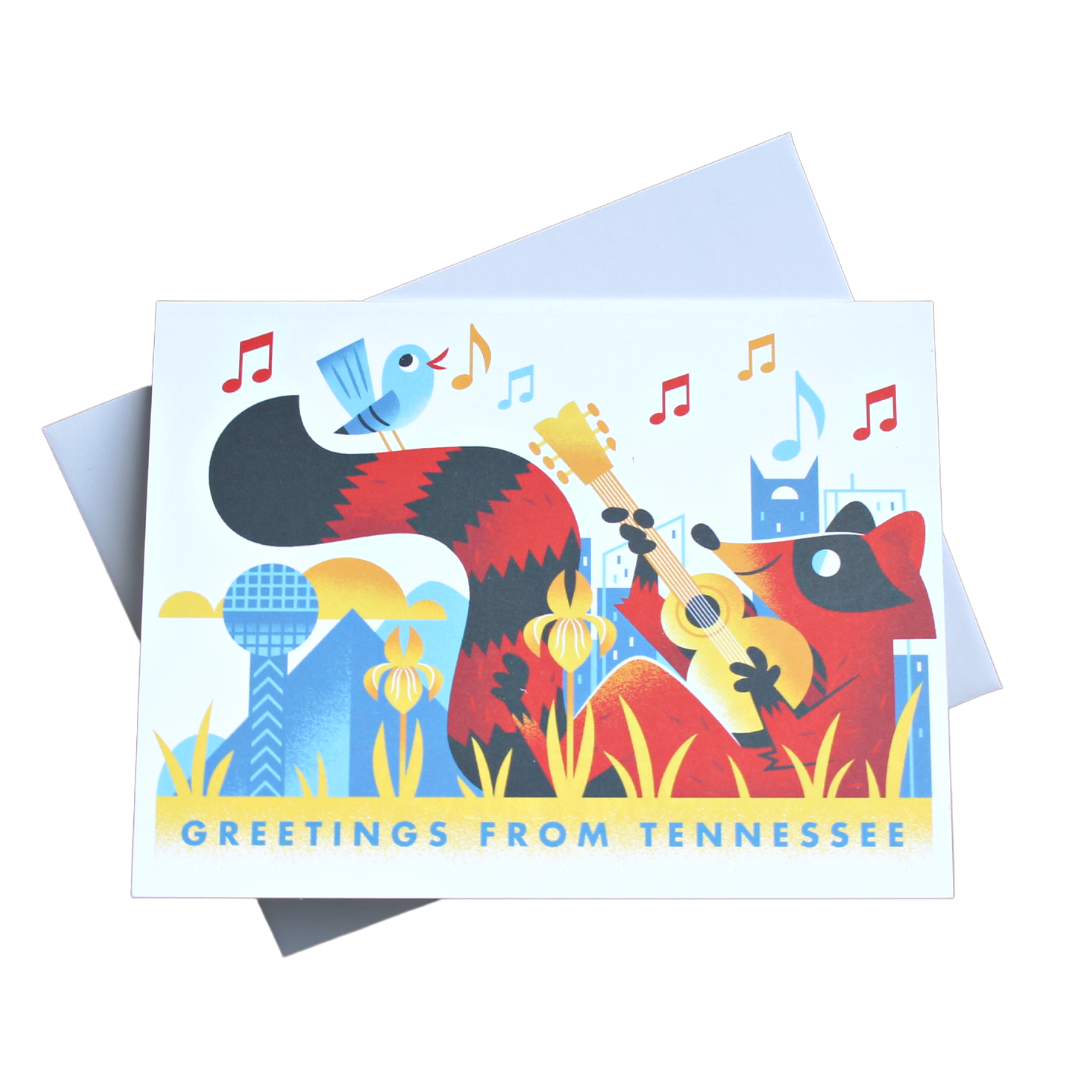 Greetings From Tennessee Greeting Card