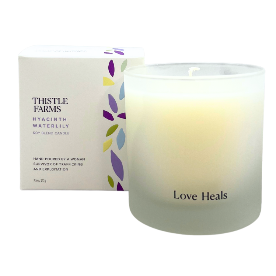 Hyacinth Waterlily Thistle Farms Candle