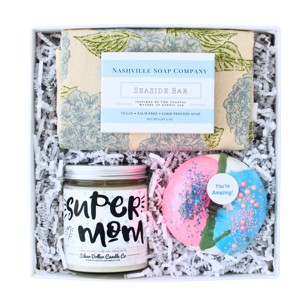 Mother's Day Supermom Gift Basket Set, Way To Celebrate 