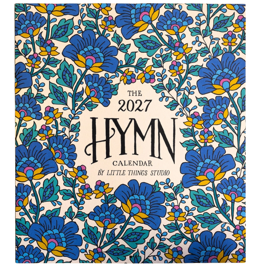 2027 Calendar with Hymns and Floral art