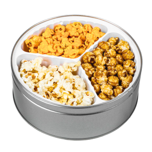 caramel, cheddar and butter popcorn