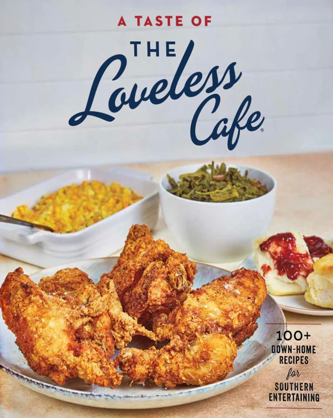 Softcover cookbook featuring over 100 authentic Southern recipes from Nashville's iconic Loveless Cafe.