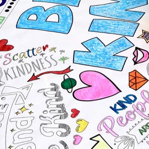 Kids coloring table cover. Perfect for the little ones in your life who can't seem to put the markers down. From a Tennessee based company.