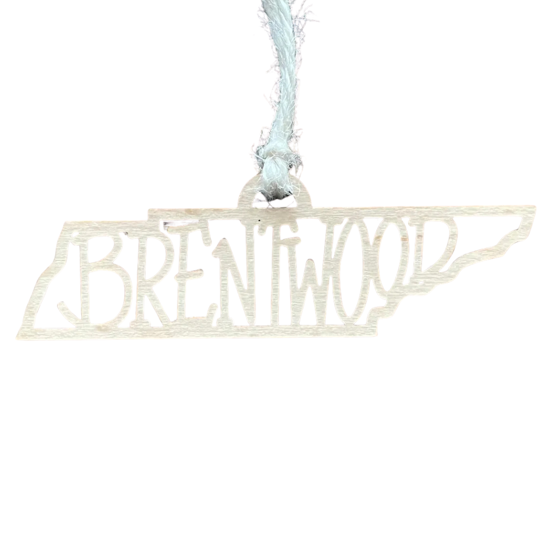 Brentwood TN Wood Ornament