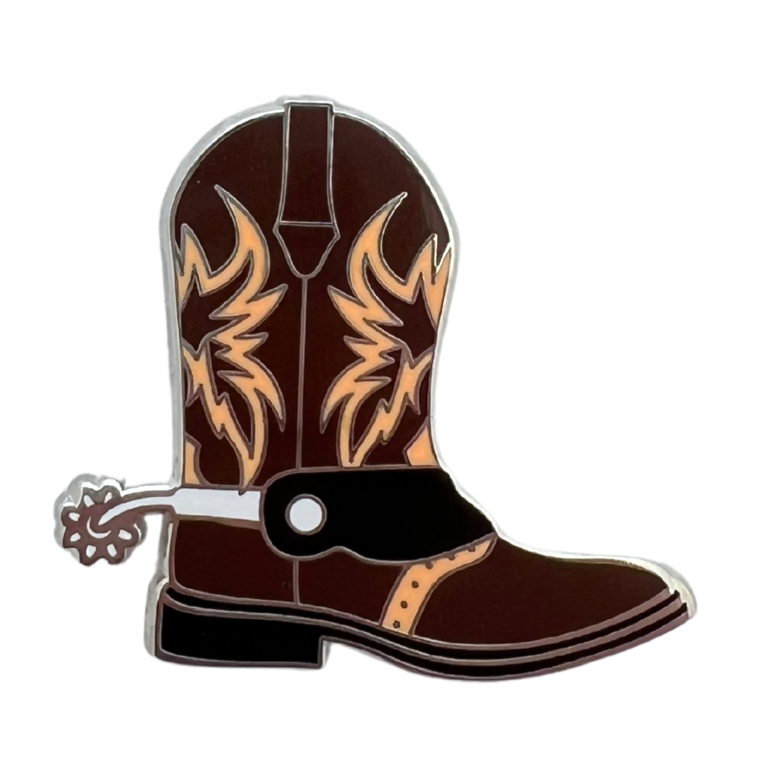 Brown Boot Enamel Pin