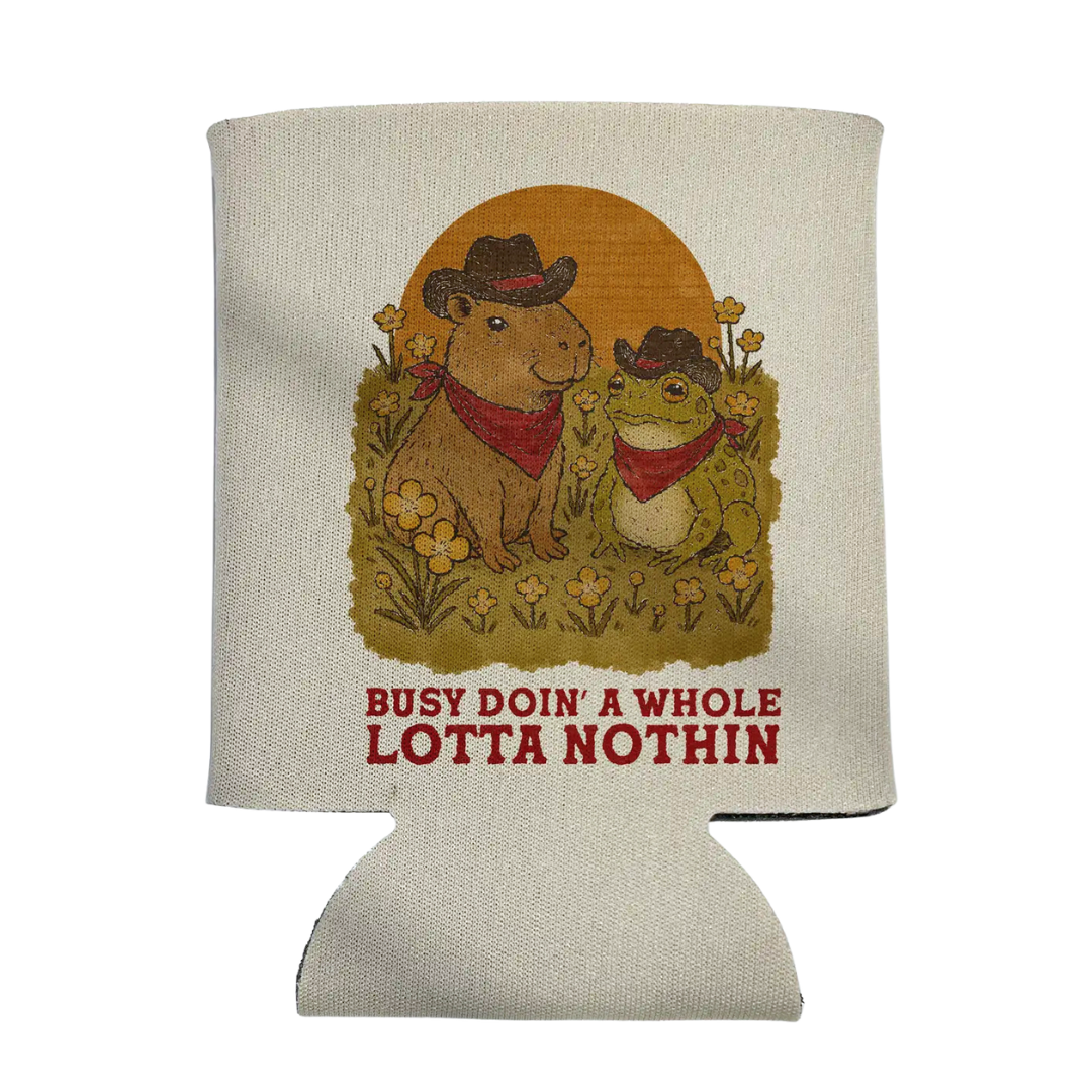 keeps canned or bottled drinks cold.