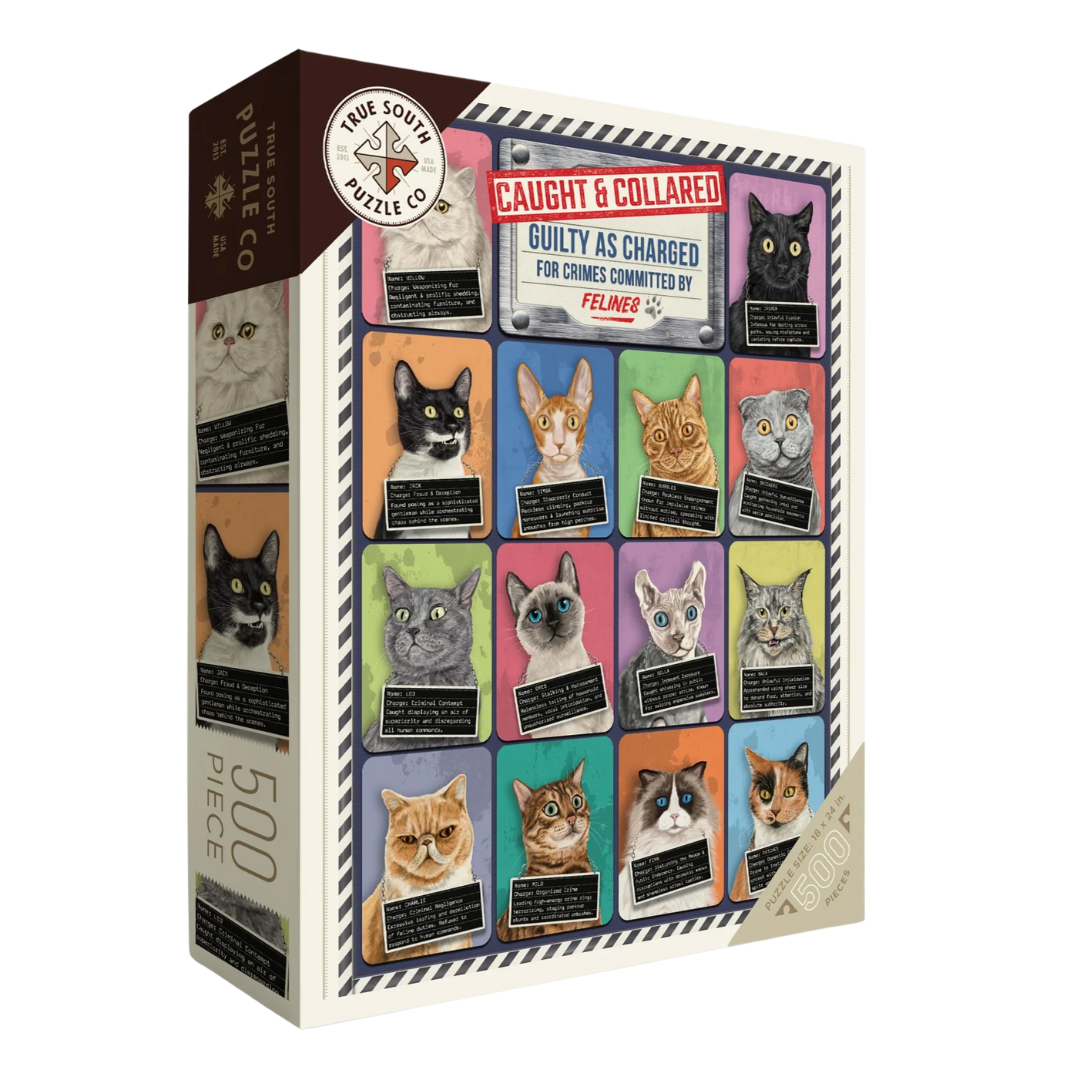 500 piece puzzle cat mugshots