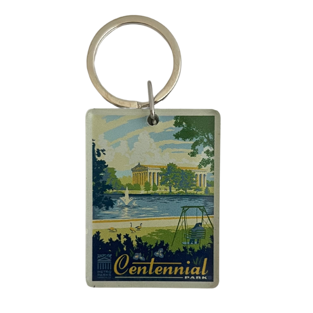 Acrylic keychain.
