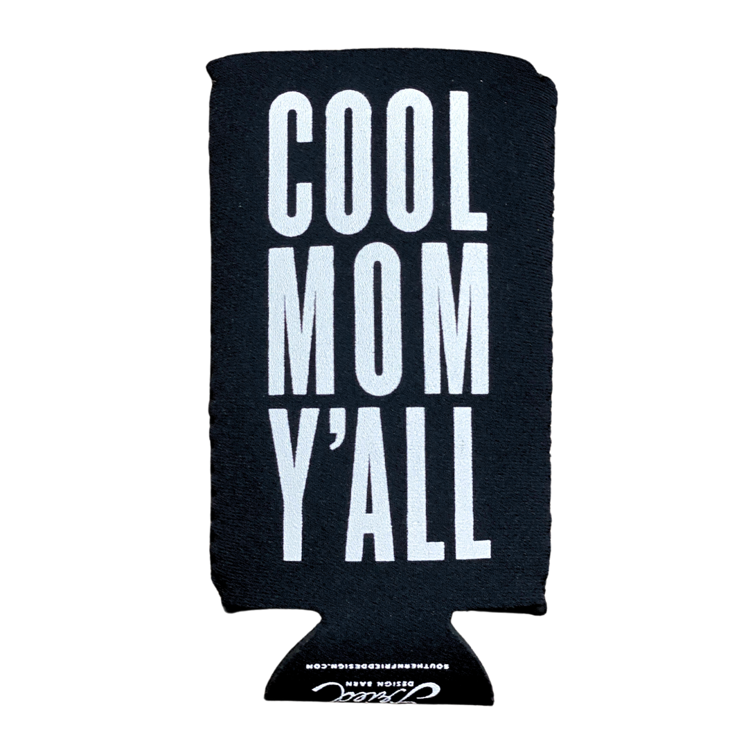 black koozie for slim cans.  