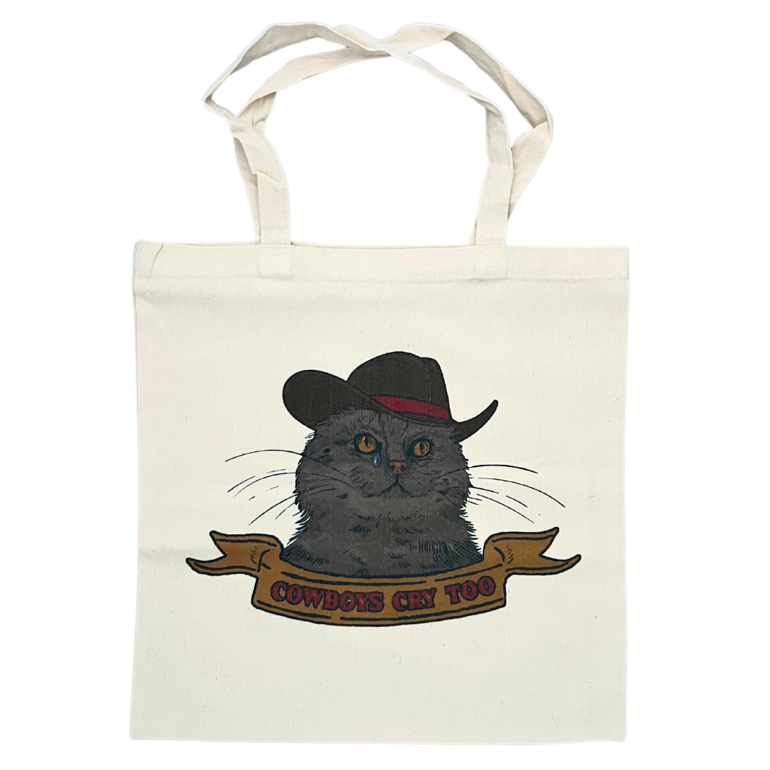 Cat themed tote bag.