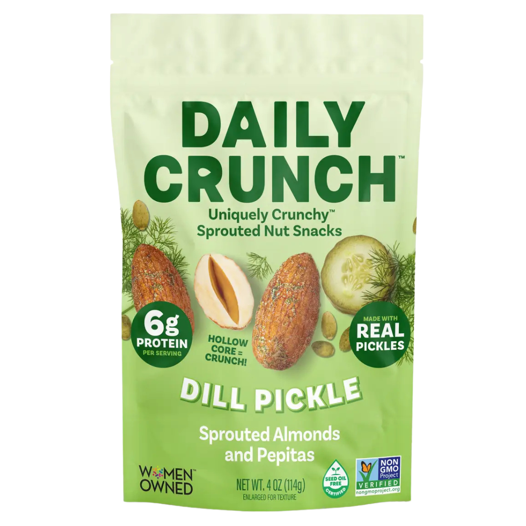 4 oz Daily Crunch Sprouted Almonds and pepitas Snack Mix.