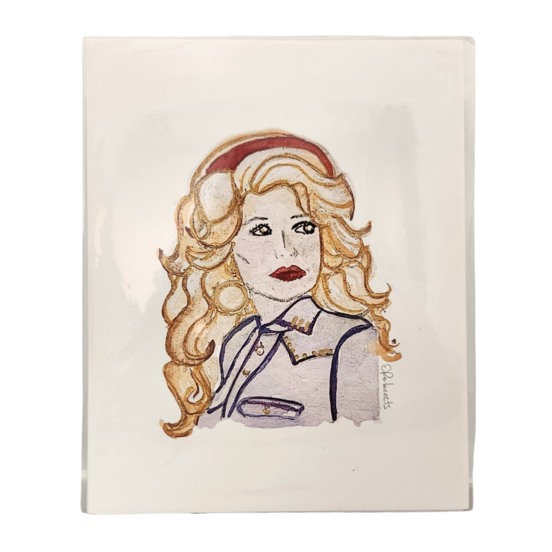 Dolly Parton is an iconic Tennessee figure and what better way to showcase your love for the queen of country music. This 8x10 art print is from a Tennessee based artist, Erika Roberts Studio.