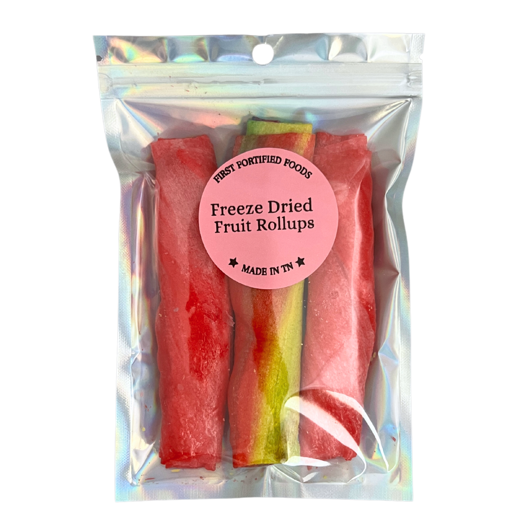 Freeze dried fruit rollups.