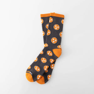 Tennessee tristar socks grey and orange.