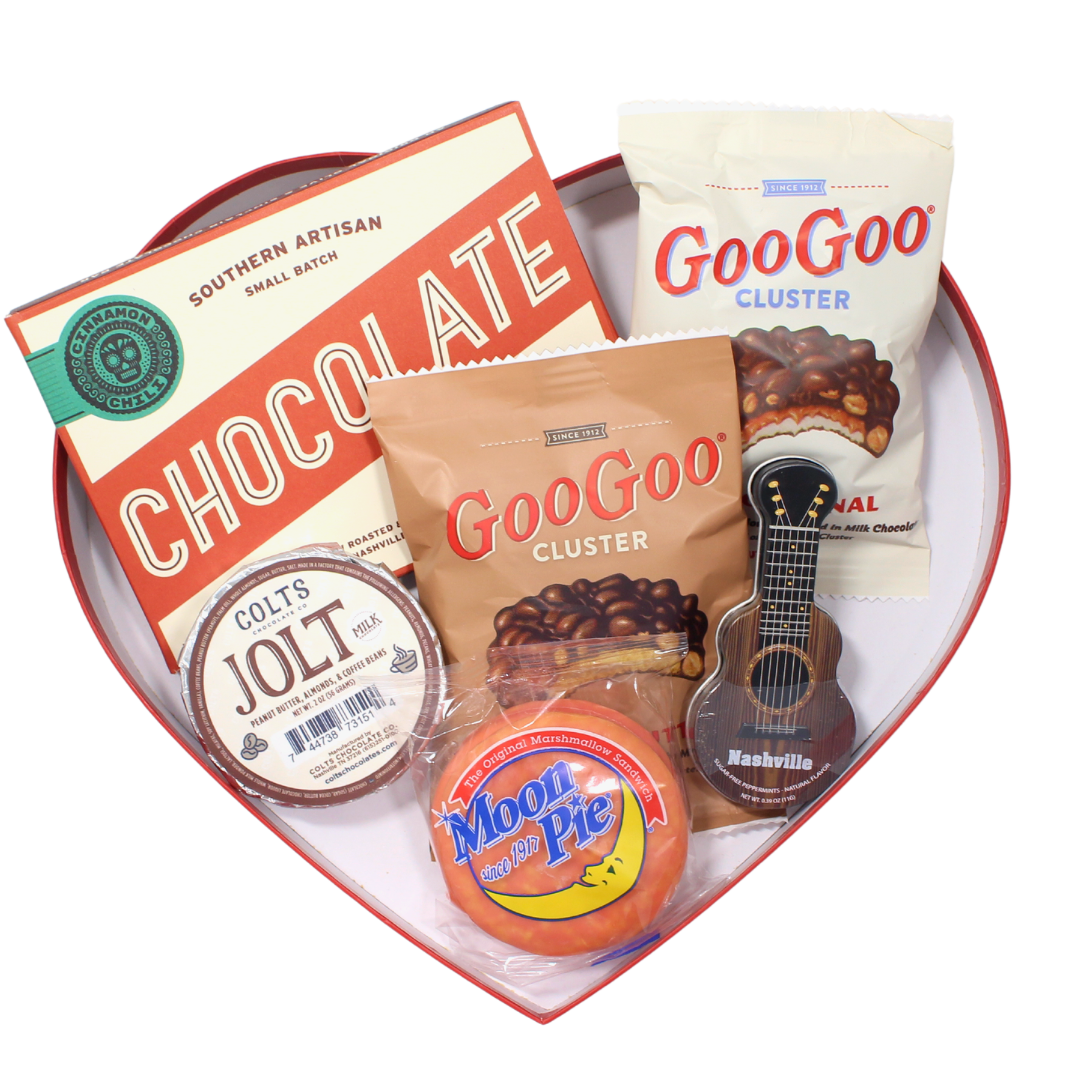 Heart Shaped Nashville Chocolate Box