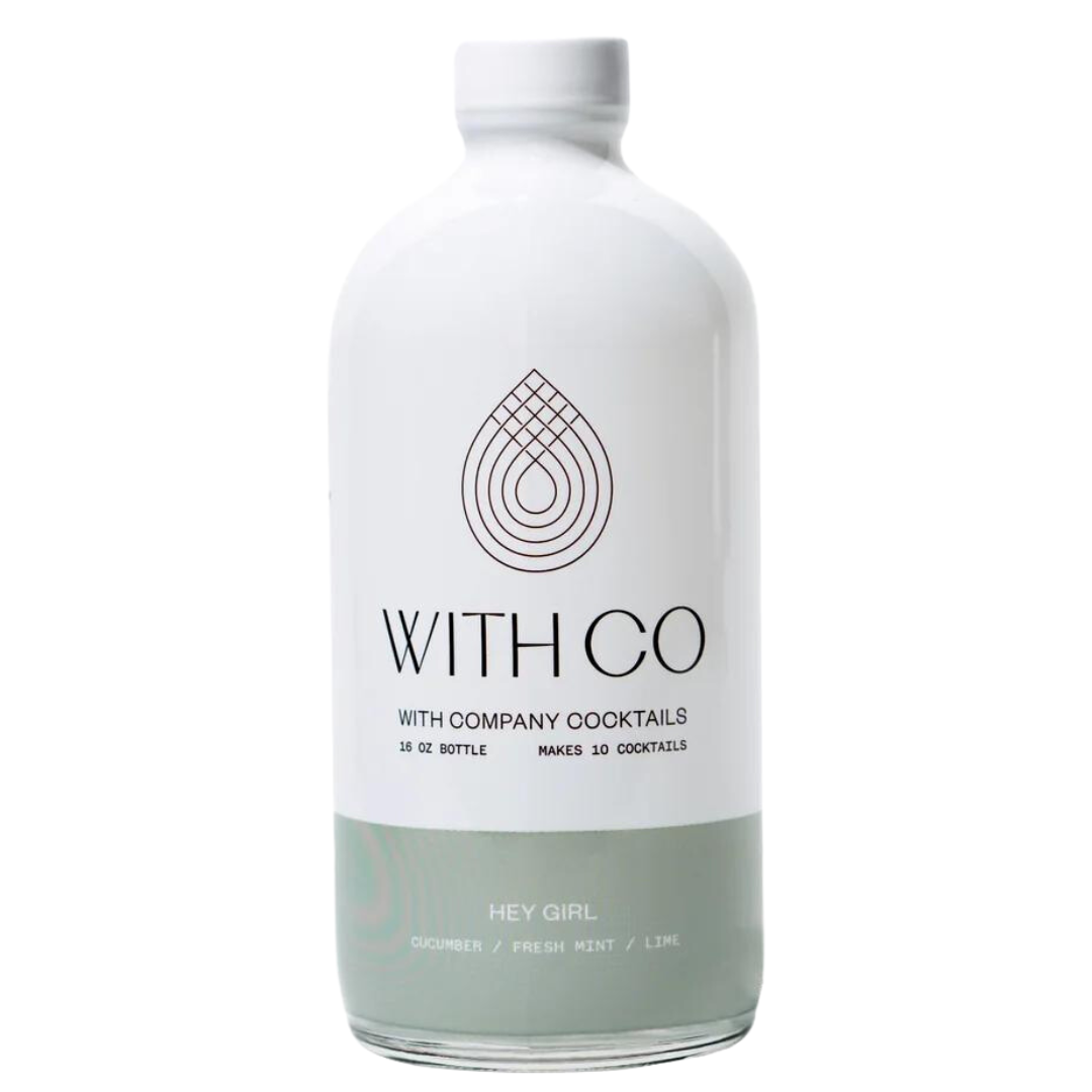 Hey Girl WithCo Cocktail Mixer, in glass bottle with resealable cap, makes 10 drinks. 