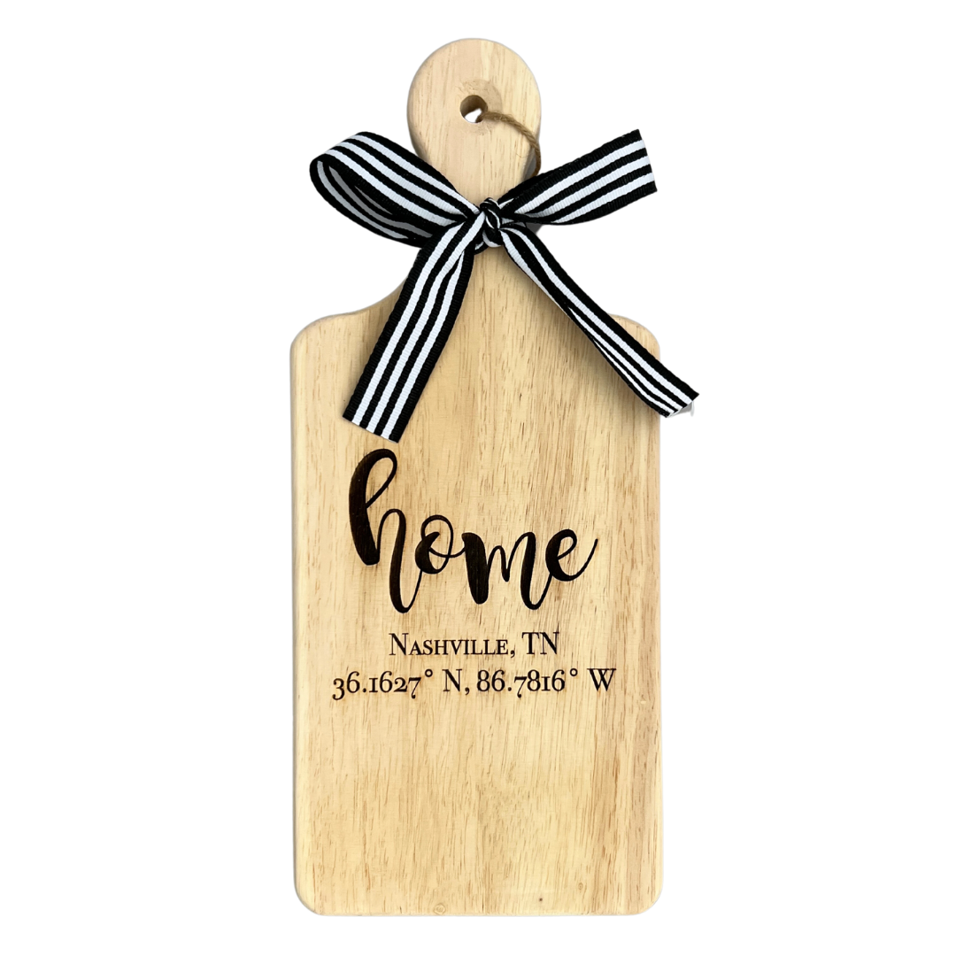 small wood serving board