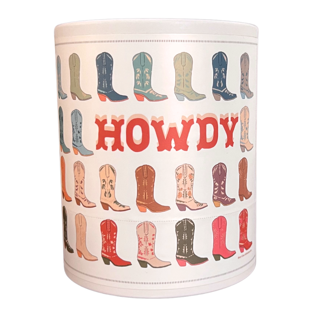 100 piece puzzle with cowgirl boots. 