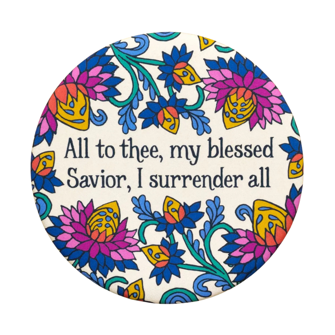 3 inch round refrigerator magnet. 