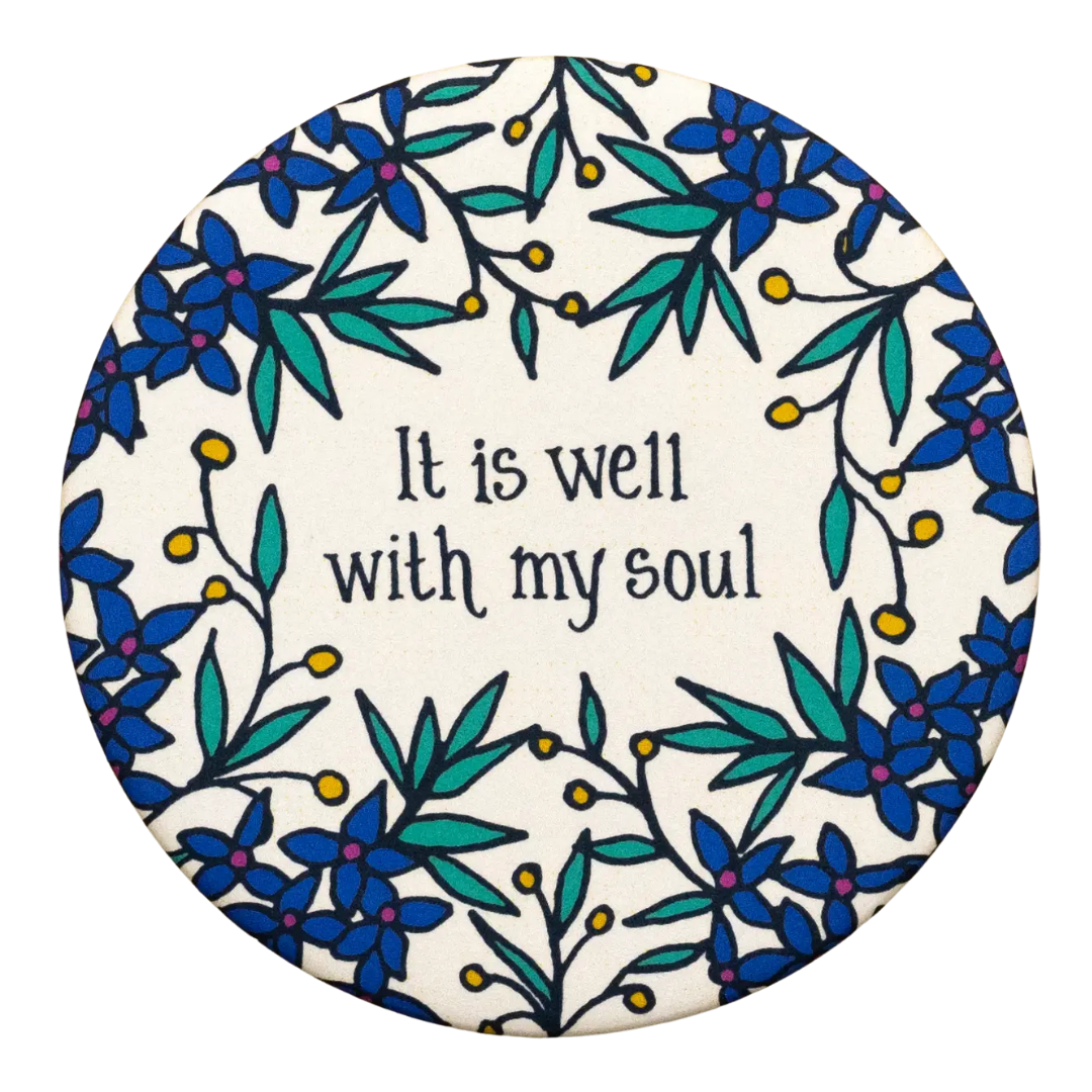 3 inch round refrigerator magnet. 
