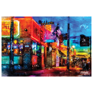 11 x 14 art print of Legends Corner on Broadway 