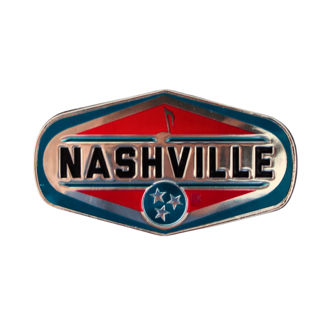 Nashville Emblem Embossed Magnet