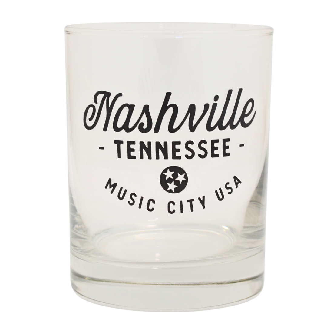 Nashville Tennessee Music City Old Fashioned Glass