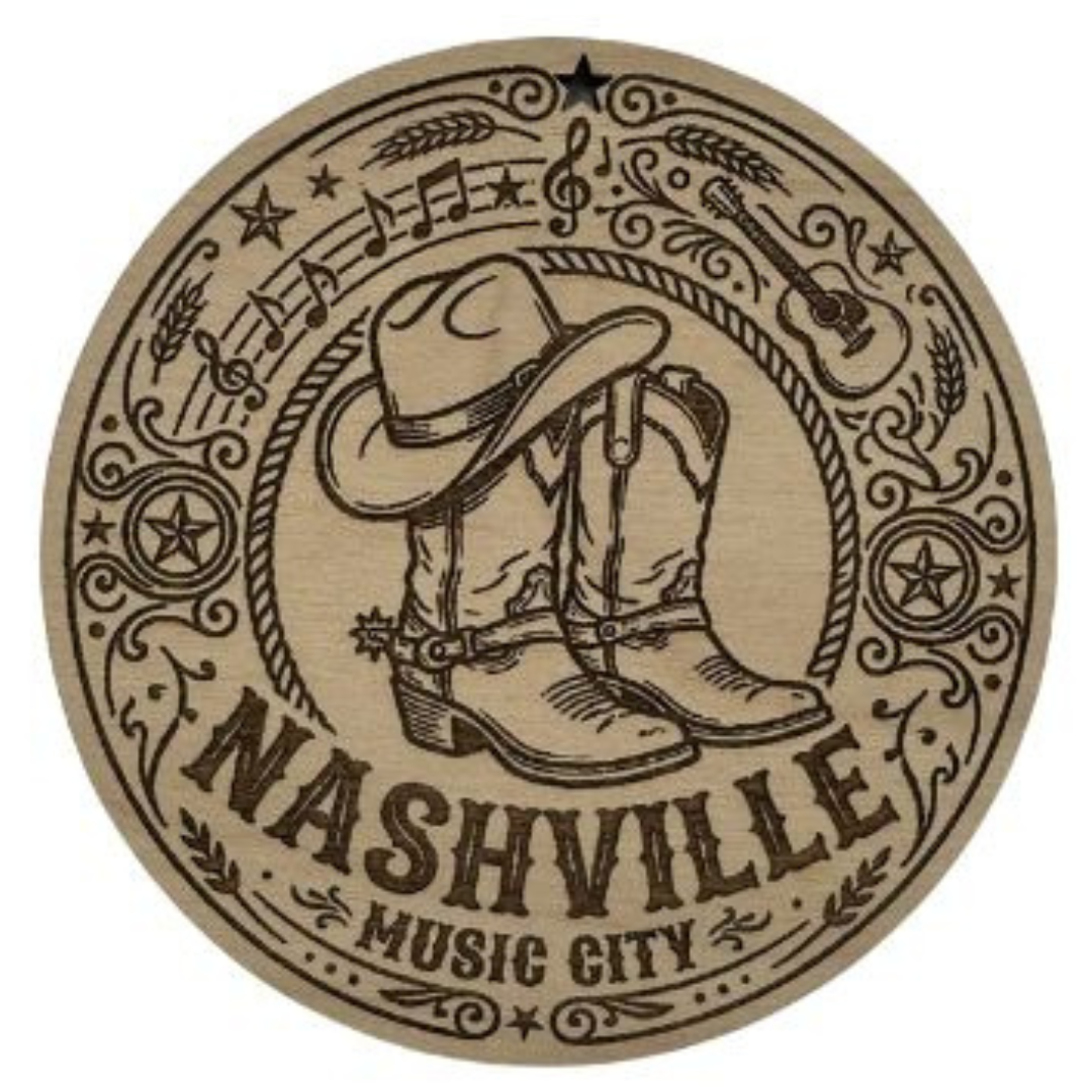 Nashville Wooden Ornament