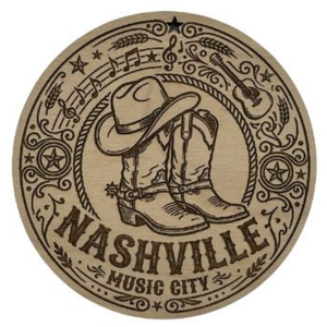 Nashville Wooden Ornament