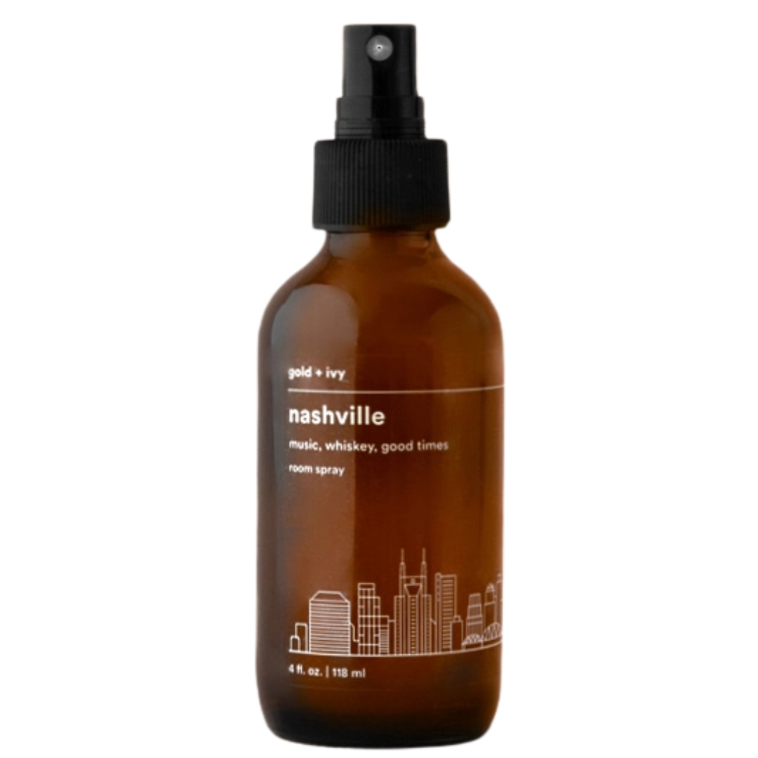 4 fl oz glass spray bottle of "Nashville" room spray