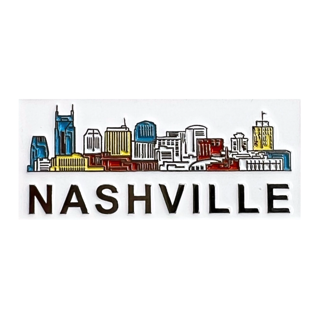 Nashville Skyline Enamel Lapel Pin