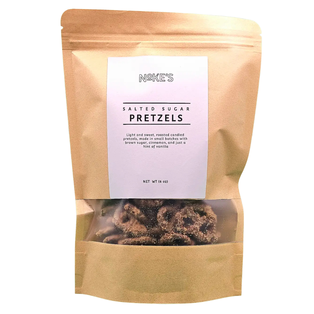 6 oz bag of sweet and salty pretzels.