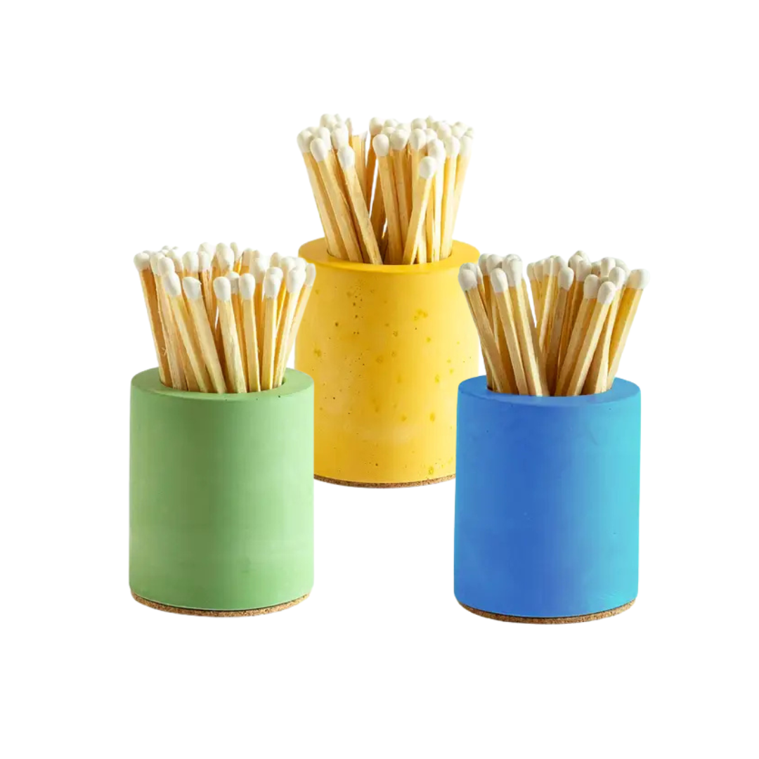 Concrete Match Stick Holder