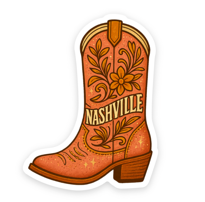 2.5 inch vinyl sticker.