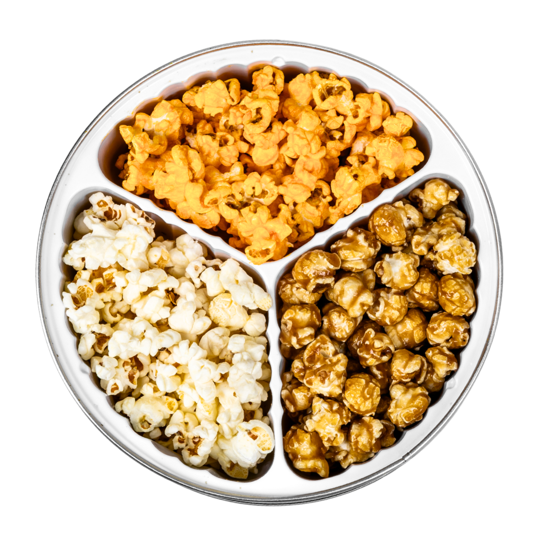 3 Flavor Gourmet Holiday 2 Gallon Popcorn Tin