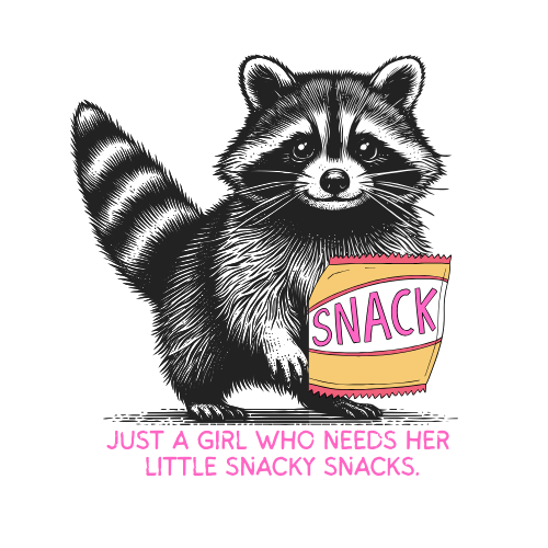 dye cut raccoon sticker
