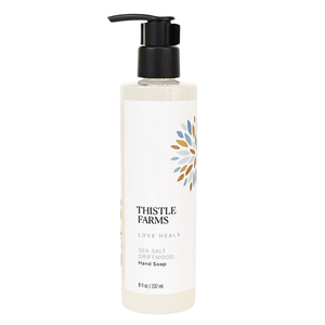 8 fl oz of sea salt scented Liquid Hand Soap.