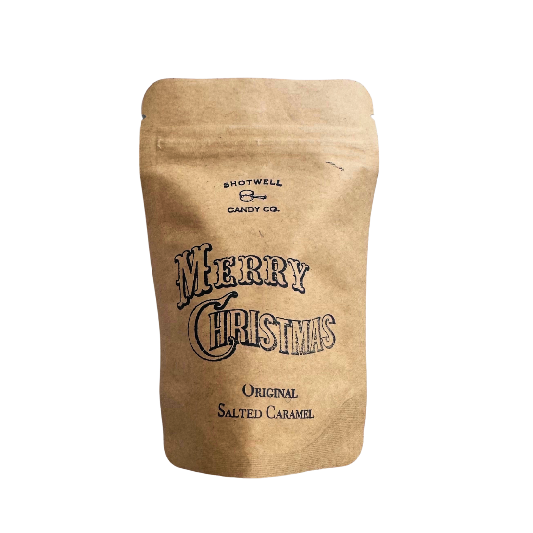 Merry Christmas Original Shotwell Caramels Mini Bag