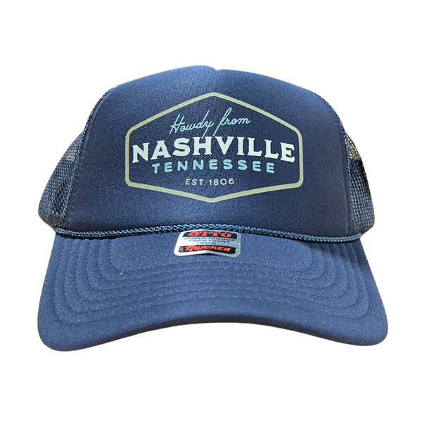 Howdy from Nashville, Tennessee Trucker Hat | Southern Fried Design ...