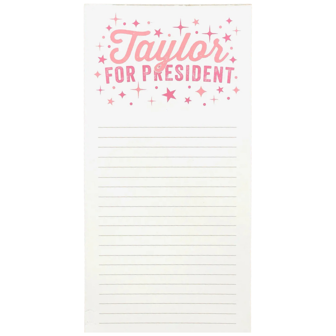 Taylor For President Notepad