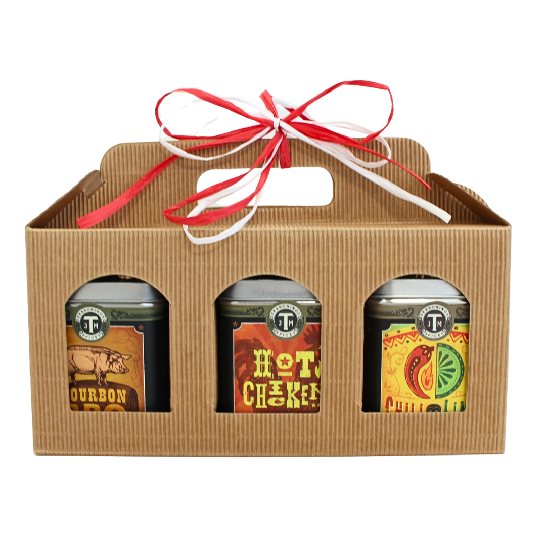 Gift set of 3 seasoning spice blends. 