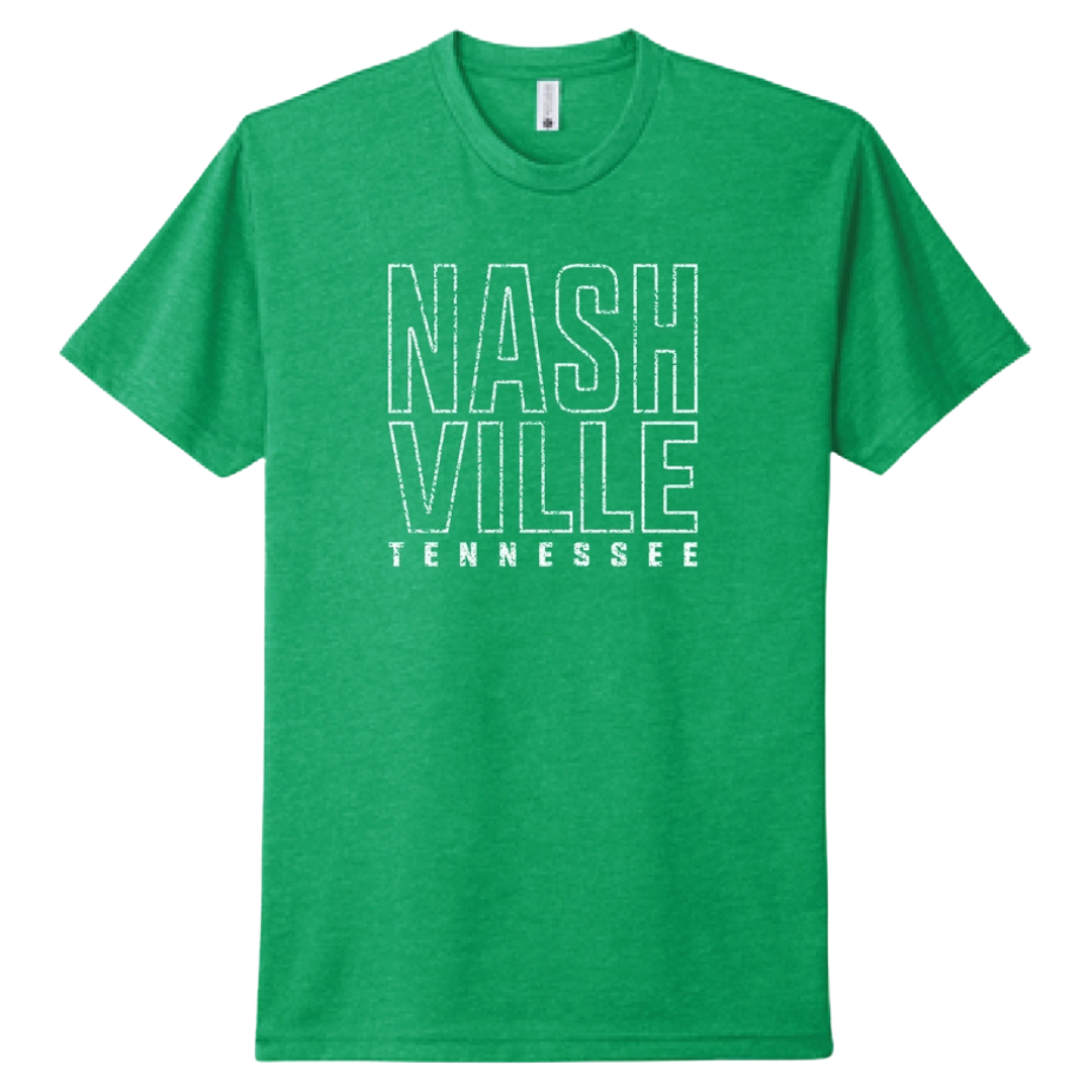 Green Nashville, Tennessee t-shirt.