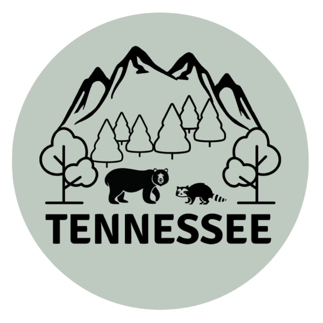 Tennessee Mountain Green Sticker