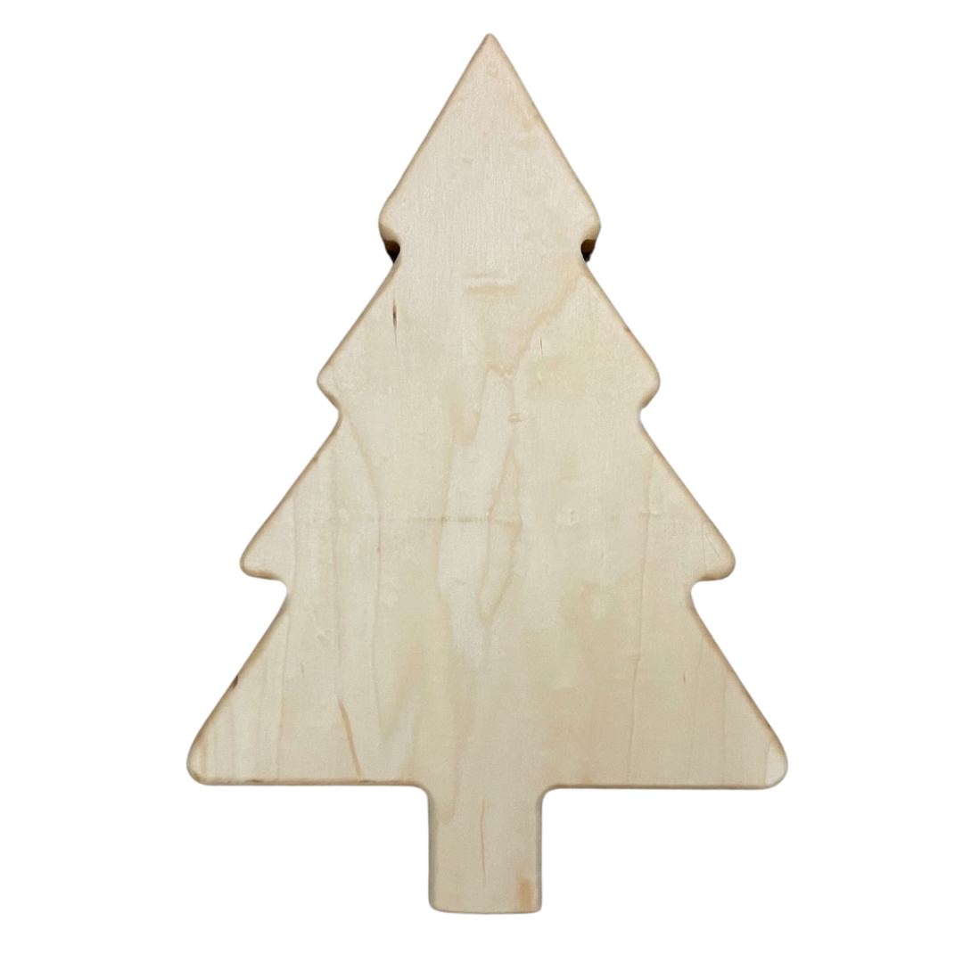 Christmas Tree Wood Serving Board