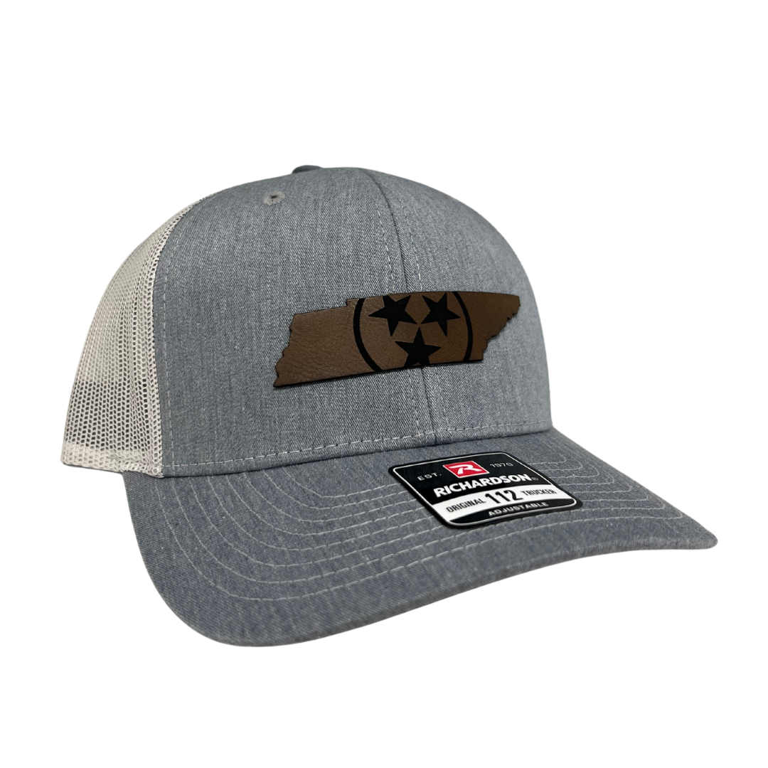 Tennessee State with Tristar Leather Patch Trucker Hat