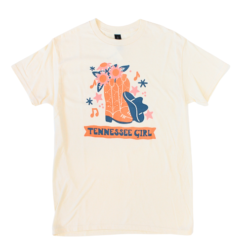 Tennessee Girl Orange Boots Shirt
